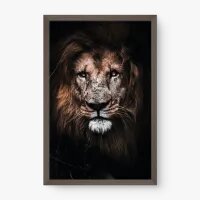 Quadro Decorativo Face do Rei – Quadro Leão Moderno