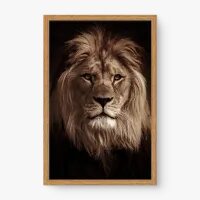 Quadro Decorativo Leão em Sépia - Quadros de animais Quadro Decorativo Leão em Sépia - Quadros de animais