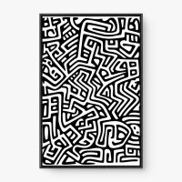 Quadro Decorativo Abstrato Labirinto HQ - Loja de quadros Abstratos