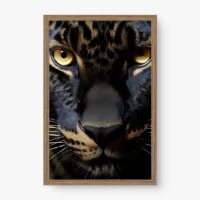 Quadro Decorativo Close na Onça – Arte Animal Moderna