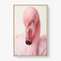 Quadro Decorativo Delicadeza de Flamingo – Arte Suave e Elegante
