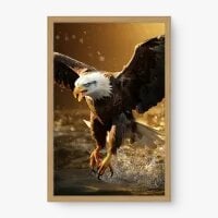 Quadro Decorativo Águia Pescando - Quadros de animais Quadro Decorativo Águia Pescando - Quadros de animais