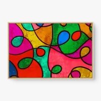 Quadro Decorativo Abstrato Puzzle Colors - Loja de quadros Abstratos