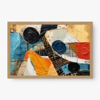 Quadro Decorativo Abstrato Colagem - Loja de quadros Abstratos Quadro Decorativo Abstrato Colagem - Loja de quadros Abstratos