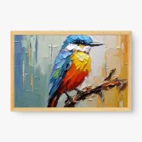 Quadro Decorativo Pintura Passarinho – Arte Leve e Natural