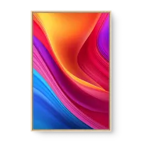 Quadro Decorativo Abstrato Colorful Curves – Arte Abstrata Moderna