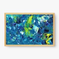 Quadro Decorativo Abstrato Pinceladas - Loja de quadros Abstratos