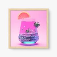 Quadro Decorativo Drink Paisagem - Quadros de bebidas