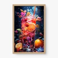 Quadro Decorativo Drink Tropical - Quadros de bebidas Quadro Decorativo Drink Tropical - Quadros de bebidas