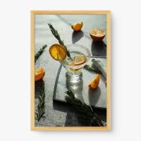 Quadro Decorativo Drink com Laranja - Quadros de bebidas Quadro Decorativo Drink com Laranja - Quadros de bebidas
