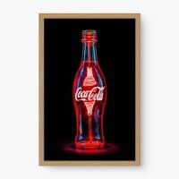 Quadro Decorativo Coca-cola Neon - Quadros de bebidas Quadro Decorativo Coca-cola Neon - Quadros de bebidas