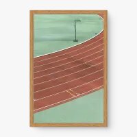 Quadro Decorativo Pista de Atletismo – Arte Esportiva em Movimento