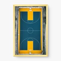 Quadro Decorativo Quadra de Basquete – Arte Esportiva e Design