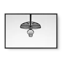 Quadro Decorativo Tabela de Basquete P&B – Arte de Basquete Moderna