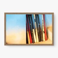 Quadro Decorativo Tacos de Beisebol – Arte Esportiva Potente Quadro Decorativo Tacos de Beisebol – Arte Esportiva Potente