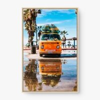 Quadro Decorativo Kombi Surfista – Arte Praia Vintage Quadro Decorativo Kombi Surfista – Arte Praia Vintage