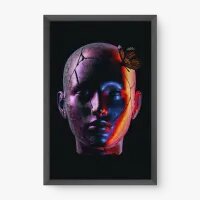 Quadro Decorativo Boneca Trincada – Arte Conceitual Sombria