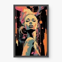 Quadro Decorativo Pintura Feminina – Arte Figurativa Moderna