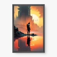 Quadro Decorativo Guerreiro Nórdico - Quadros figurativos