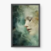 Quadro Decorativo Deusa Aquarela – Arte Etérea e Suave