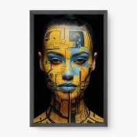 Quadro Decorativo Pintura Corporal – Arte Figurativa Urbana