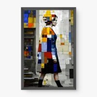 Quadro Decorativo Urban Art – Arte Geométrica Figurativa