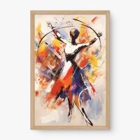 Quadro Decorativo Bailarina Expressiva - Quadros figurativos Quadro Decorativo Bailarina Expressiva - Quadros figurativos