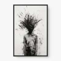 Quadro Decorativo Menino Sombrio – Arte Figurativa Sombria