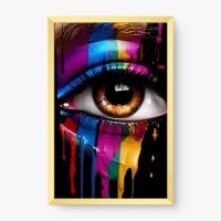 Quadro Decorativo Olhar Fluído - Quadros figurativos