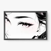 Quadro Decorativo Olhar HQ – Ilustração Minimalista Moderna