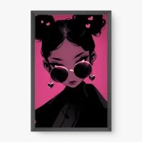 Quadro Decorativo Pink Girl – Arte Moderna Vibrante