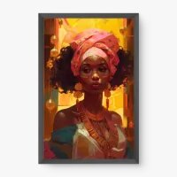 Quadro Decorativo Beleza Africana - Quadros figurativos