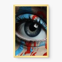 Quadro Decorativo Olhar FluÃdo I - Quadros figurativos Quadro Decorativo Olhar FluÃdo I - Quadros figurativos