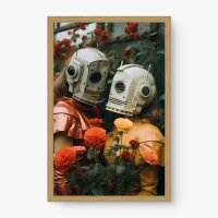 Quadro Decorativo Robóticas – Arte Futurista Figurativa