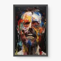 Quadro Decorativo Corroendo em Tintas – Arte Expressionista