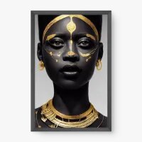 Quadro Decorativo Majestade Africana – Arte Africana Moderna