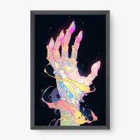 Quadro Decorativo Toque de Cores – Arte Surreal Vibrante