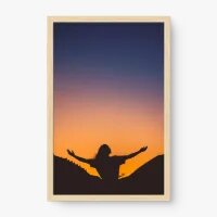 Quadro Decorativo Sentindo o Entardecer - Quadros figurativos