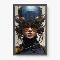 Quadro Decorativo Capacete Tec - Quadros figurativos