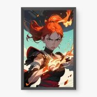 Quadro Decorativo Guerreira Cartoon - Quadros figurativos Quadro Decorativo Guerreira Cartoon - Quadros figurativos