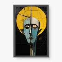 Quadro Decorativo Santo Surrealista – Arte Figurativa Moderna
