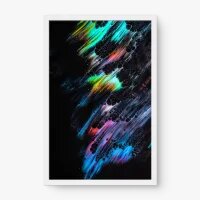 Quadro Decorativo Abstrato Tons Neon – Cores Vibrantes Neon