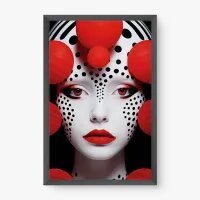 Quadro Decorativo Mulher Poá - Quadros figurativos