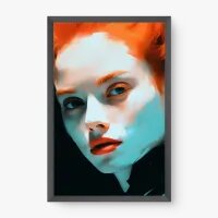 Quadro Decorativo Ruiva Pálida - Quadros figurativos