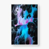 Quadro Decorativo Abstrato Tons Neon I - Loja de quadros Abstratos