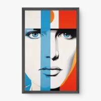 Quadro Decorativo Geométrico Retrô - Quadros figurativos