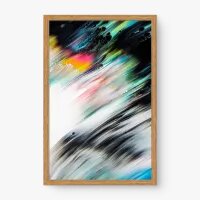 Quadro Decorativo Abstrato Tons Neon II – Arte Vibrante