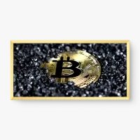 Quadro Decorativo Moeda Bitcoin I – Arte Criptográfica Moderna
