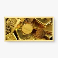 Quadro Decorativo Puro Ouro – Arte Financeira Luxuosa