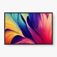 Quadro Decorativo Folha Neon - Quadros de flores Quadro Decorativo Folha Neon - Quadros de flores